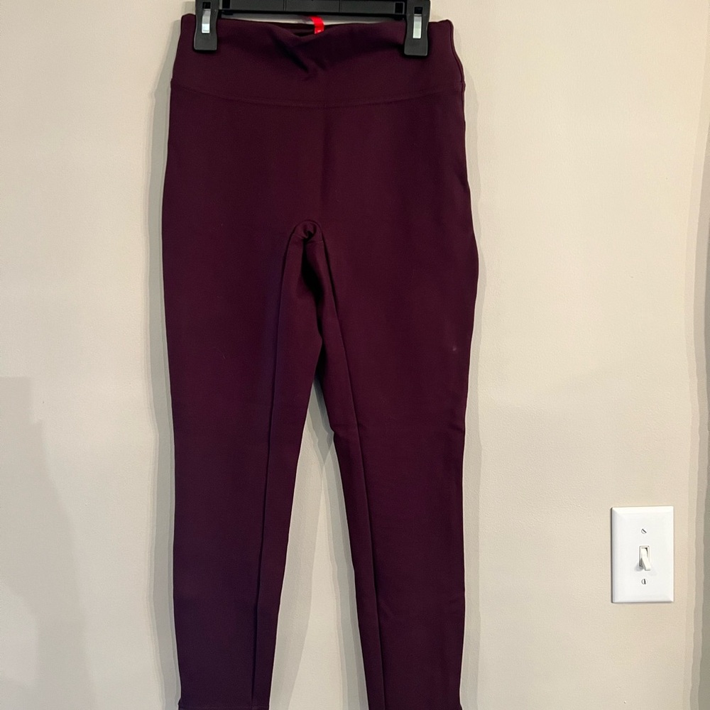 Spanx Plum High-Waisted Leggings